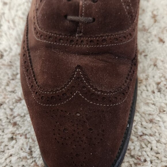 Burberry\'s men\'s shoes 8 vintage brown suede Russell & Bromley main image 4